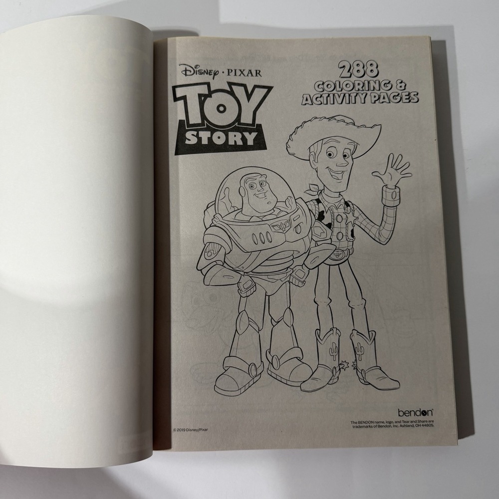 Disney‎ Toy Story 288 Coloring Activity And Coloring Pages Toy's Holiday Adven - Picture 3 of 14